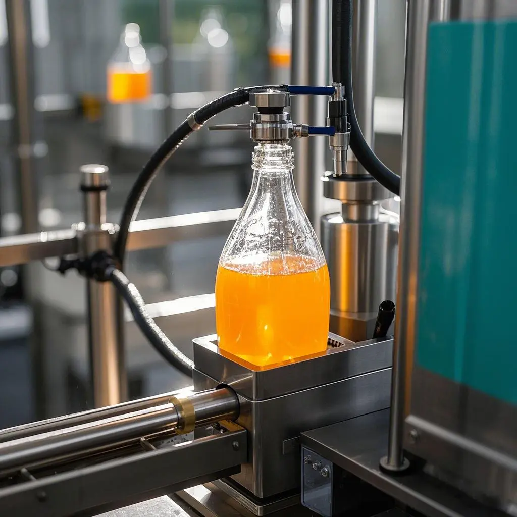 Tuyau en acier inoxydable pour remplir les machines