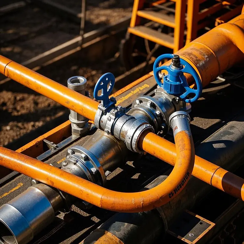 Tuyau de transport de gaz en acier inoxydable